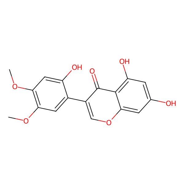 2D Structure of 2'-Hydroxy-5'-methoxybiochanin A