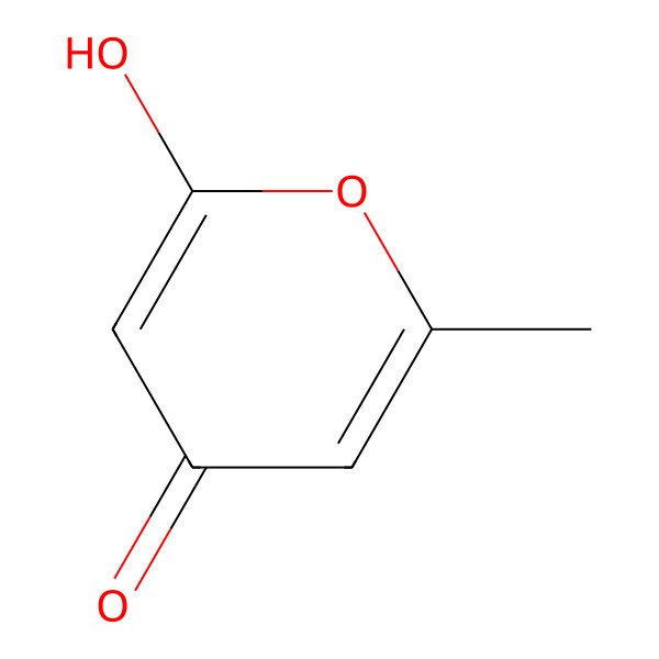 2D Structure of 2-hydroxy-6-methylpyran-4-one