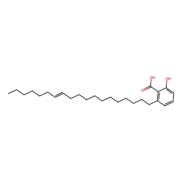 2D Structure of 2-hydroxy-6-[(Z)-nonadec-12-enyl]benzoic acid