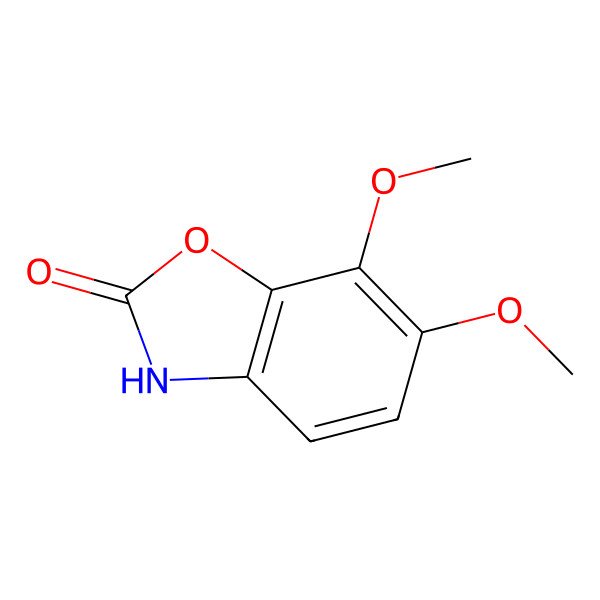 2D Structure of 2-Hydroxy-6,7-dimethoxybenzoxazole