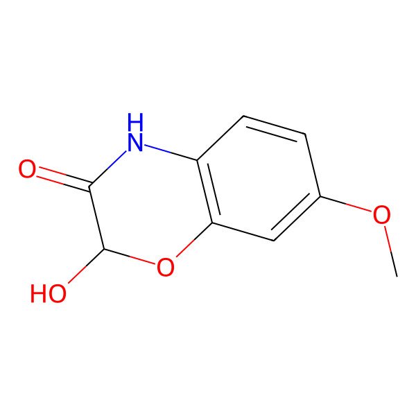 2D Structure of 2-Hydroxy-7-methoxy-2H-1,4-benzoxazin-3(4H)-one