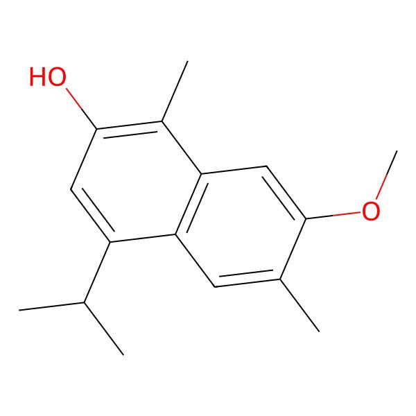 2D Structure of 2-Hydroxy-7-methoxycadalene