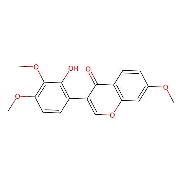 2D Structure of 2'-Hydroxy-7,3',4'-trimethoxyisoflavone