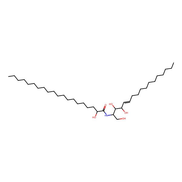 2D Structure of 2-hydroxy-N-(1,3,4-trihydroxyheptadec-5-en-2-yl)icosanamide