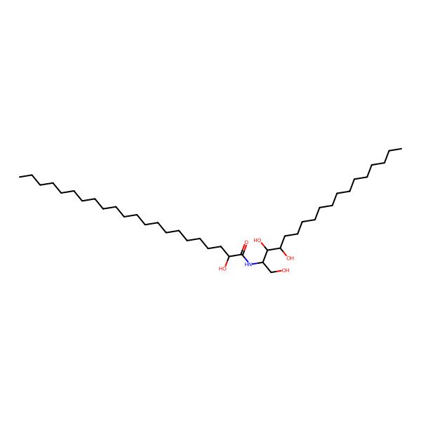 2D Structure of 2-hydroxy-N-(1,3,4-trihydroxyoctadecan-2-yl)docosanamide