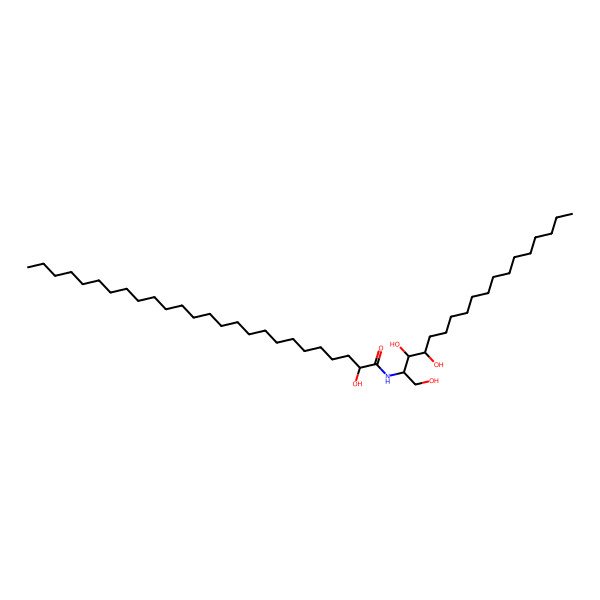 2D Structure of 2-hydroxy-N-(1,3,4-trihydroxyoctadecan-2-yl)hexacosanamide