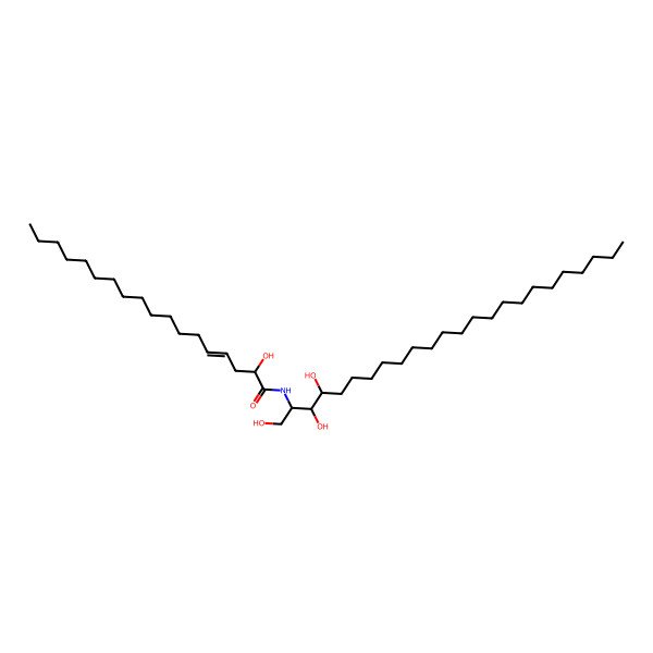 2D Structure of 2-hydroxy-N-(1,3,4-trihydroxytetracosan-2-yl)octadec-4-enamide