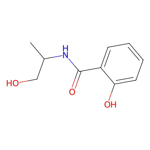 2D Structure of 2-hydroxy-N-[(2R)-1-hydroxypropan-2-yl]benzamide