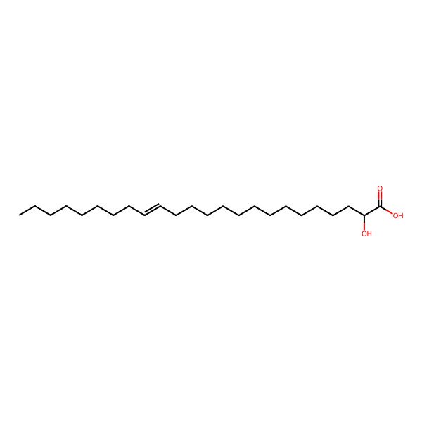 2D Structure of 2-Hydroxy-tetraeicos-15-enoic acid 2D Structure of 2-Hydroxy-tetraeicos-15-enoic acid