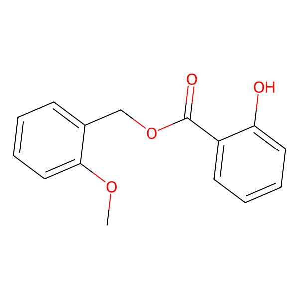 2D Structure of 2-Hydroxybenzyl 2'-methoxybenzoate