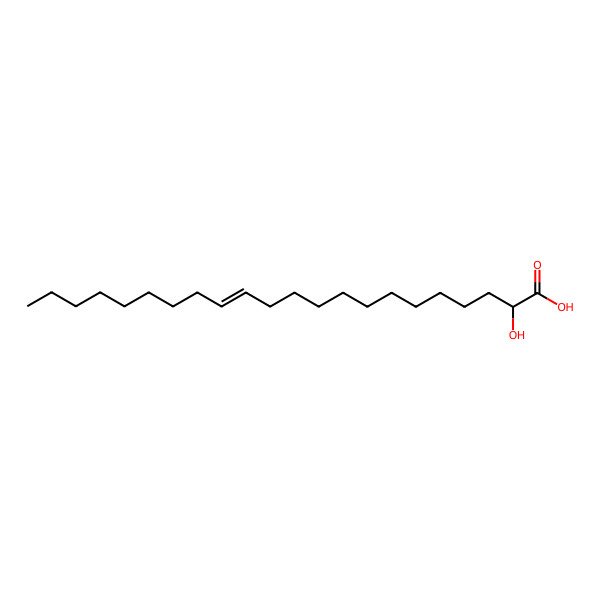 2D Structure of 2-Hydroxydocos-13-enoic acid