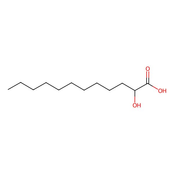 2D Structure of Hydroxylauric Acid