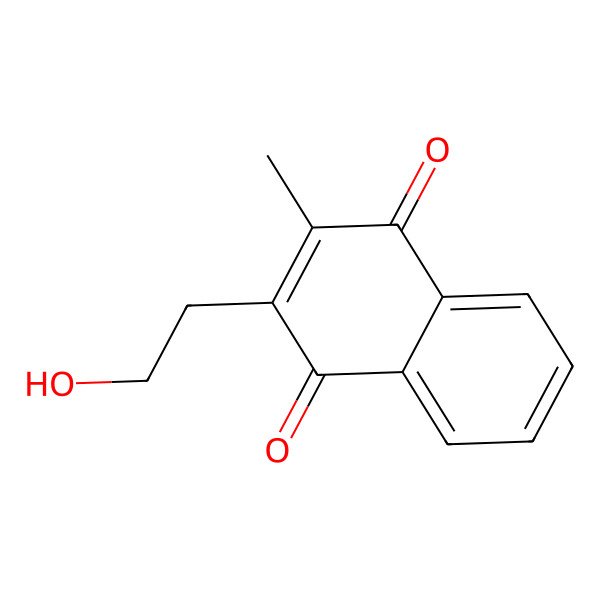 2D Structure of 2-Hydroxyethyl-3-methyl-1,4-naphthoquinone