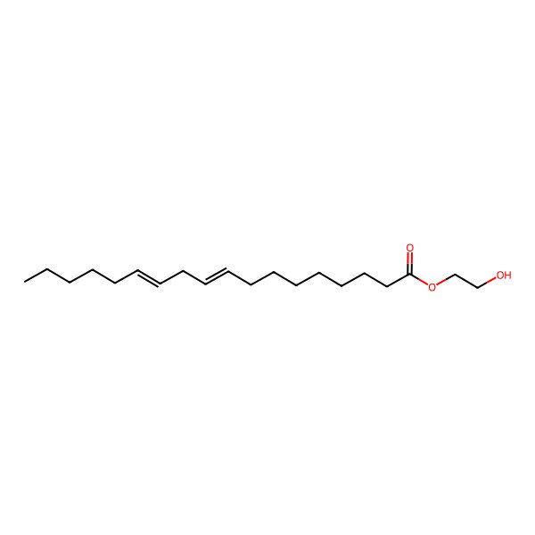 2D Structure of 2-Hydroxyethyl octadeca-9,12-dienoate