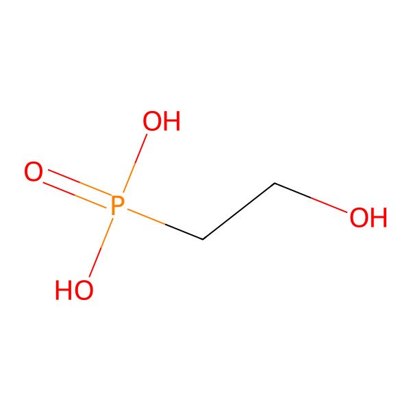 2D Structure of 2-Hydroxyethanephosphonic acid
