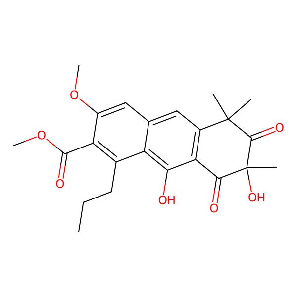 2D Structure of 2-hydroxygarvin A