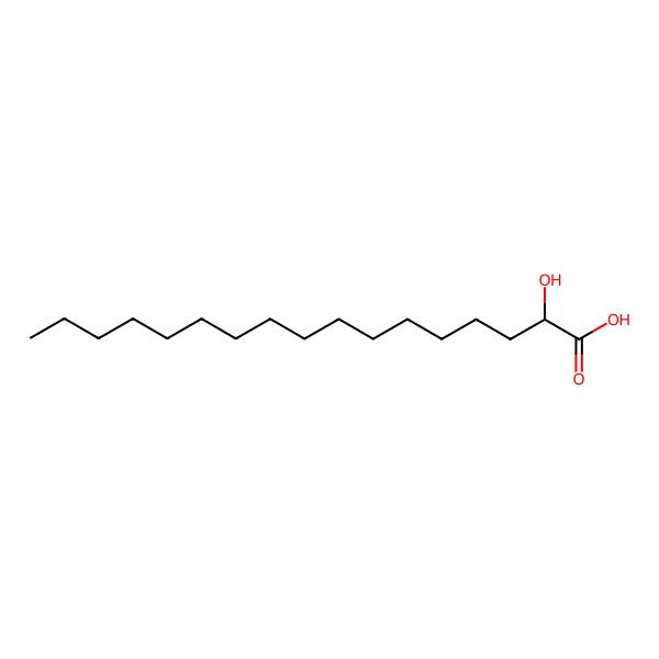 2D Structure of 2-Hydroxyheptadecanoic acid