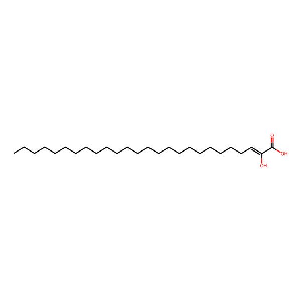 2D Structure of 2-Hydroxyhexacos-2-enoic acid