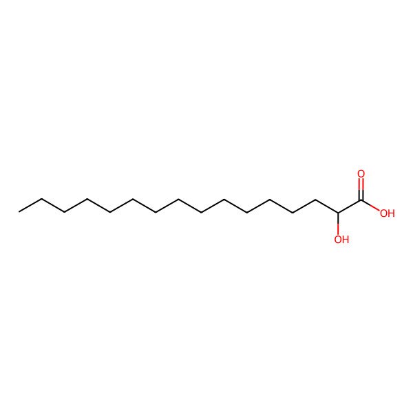 2D Structure of 2-Hydroxyhexadecanoic acid