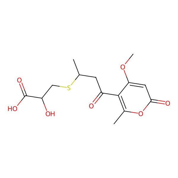 2D Structure of 2-Hydroxyl-3-pyrenocine-thiopropanoic acid 2D Structure of 2-Hydroxyl-3-pyrenocine-thiopropanoic acid