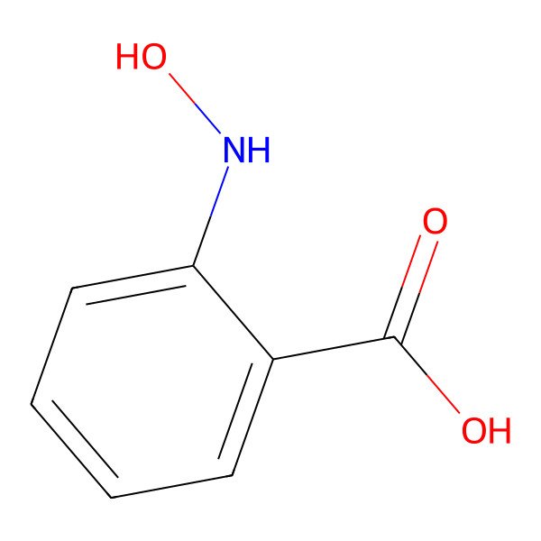2D Structure of 2-Hydroxylaminobenzoic acid