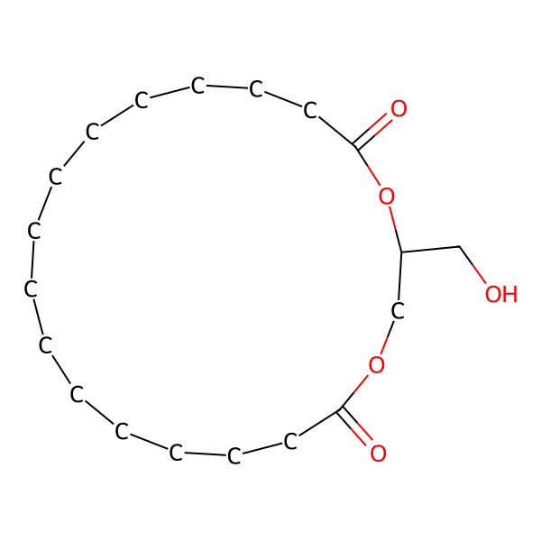 2D Structure of 2-(Hydroxymethyl)-1,4-dioxacycloicosane-5,20-dione