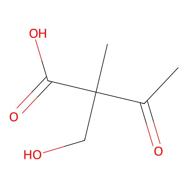 2D Structure of 2-(Hydroxymethyl)-2-methyl-3-oxobutanoic acid