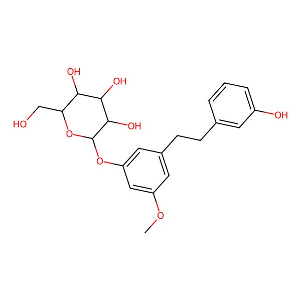 2D Structure of 2-(Hydroxymethyl)-6-[3-[2-(3-hydroxyphenyl)ethyl]-5-methoxyphenoxy]oxane-3,4,5-triol