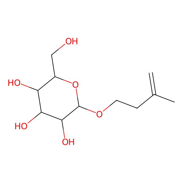 2D Structure of 2-(Hydroxymethyl)-6-(3-methylbut-3-enoxy)oxane-3,4,5-triol 2D Structure of 2-(Hydroxymethyl)-6-(3-methylbut-3-enoxy)oxane-3,4,5-triol