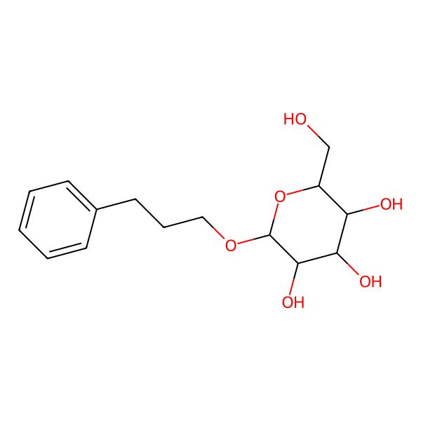 2D Structure of 2-(Hydroxymethyl)-6-(3-phenylpropoxy)oxane-3,4,5-triol 2D Structure of 2-(Hydroxymethyl)-6-(3-phenylpropoxy)oxane-3,4,5-triol