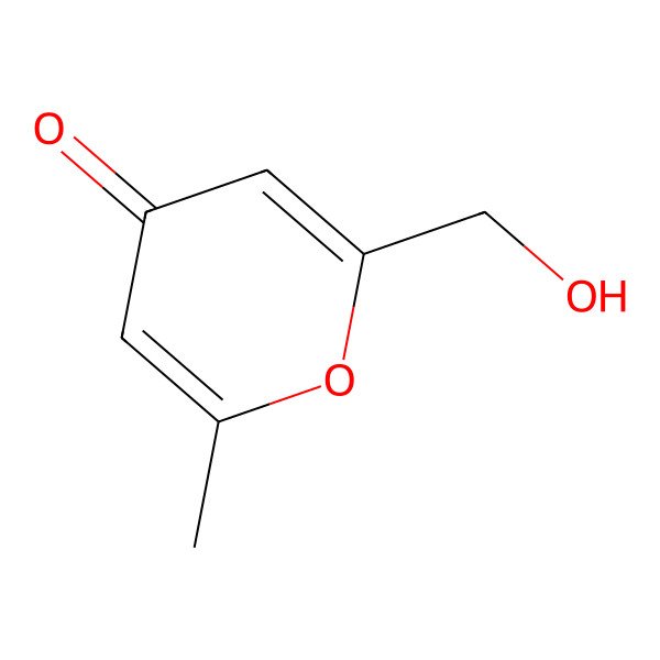 2D Structure of 2-(Hydroxymethyl)-6-methyl-4H-pyran-4-one
