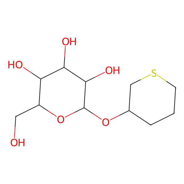 2D Structure of 2-(Hydroxymethyl)-6-(thian-3-yloxy)oxane-3,4,5-triol