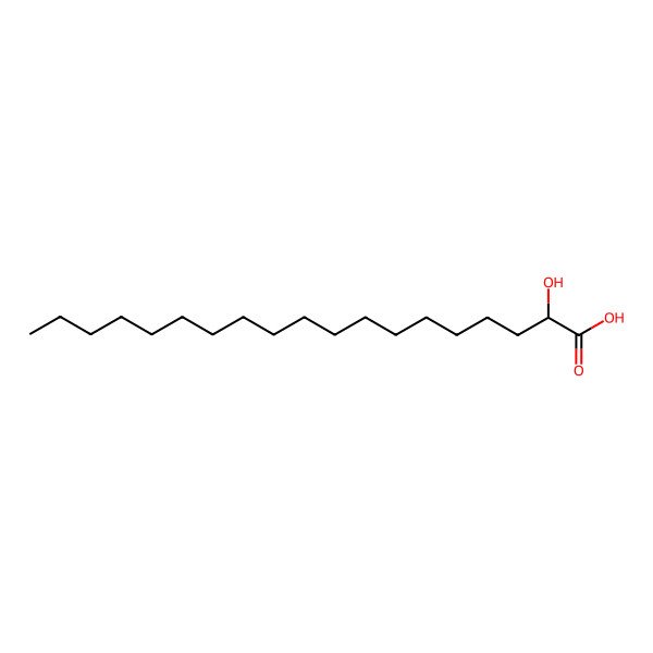 2D Structure of 2-Hydroxynonadecanoic acid