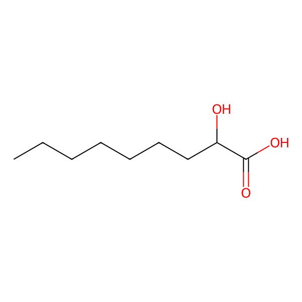 2D Structure of 2-Hydroxynonanoic acid