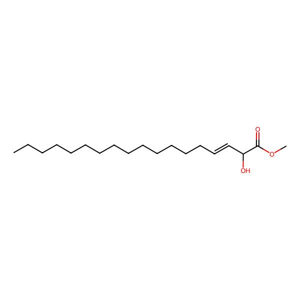 2D Structure of 2-Hydroxyoctadeca-3-enoic acid methyl ester