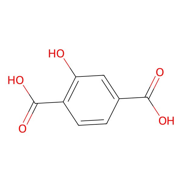 2D Structure of 2-Hydroxyterephthalic acid
