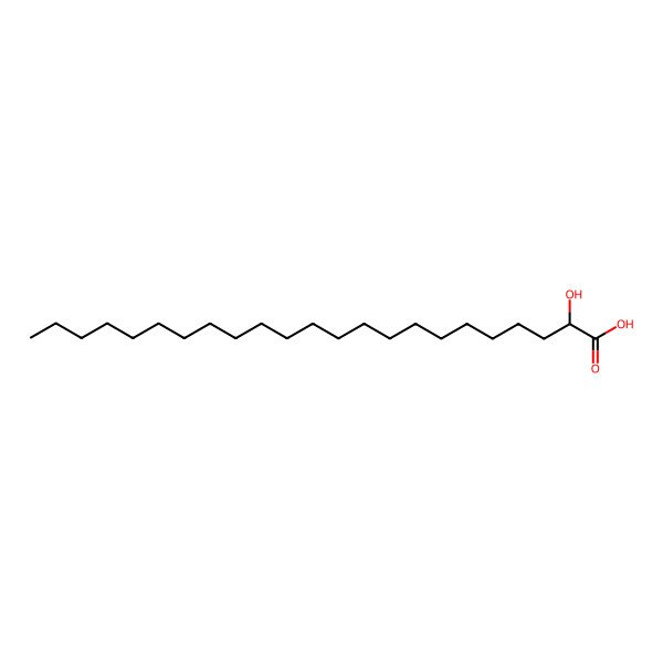 2D Structure of 2-Hydroxytricosanoic acid