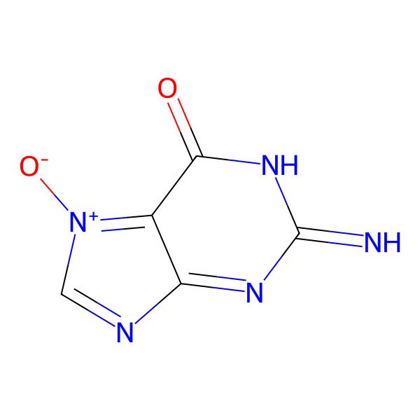 2D Structure of 2-Imino-7-oxidopurin-7-ium-6-one