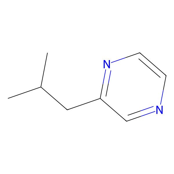 2D Structure of 2-Isobutylpyrazine