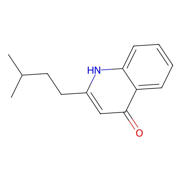 2D Structure of 2-Isopentylquinoline-4-one