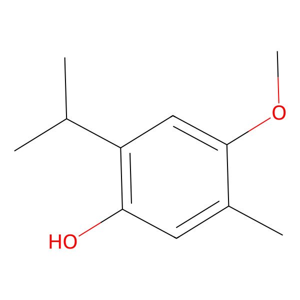 2D Structure of 2-Isopropyl-4-methoxy-5-methyl-phenol 2D Structure of 2-Isopropyl-4-methoxy-5-methyl-phenol