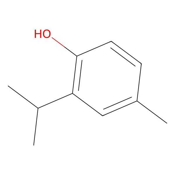 2D Structure of 2-Isopropyl-4-methylphenol 2D Structure of 2-Isopropyl-4-methylphenol