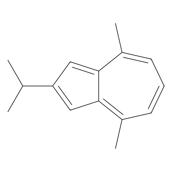 2D Structure of 2-Isopropyl-4,8-dimethylazulene