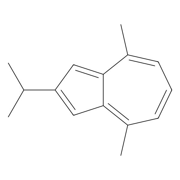 2D Structure of 2-Isopropyl-4,8-dimethylazulene 2D Structure of 2-Isopropyl-4,8-dimethylazulene