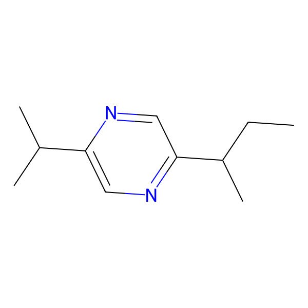 2D Structure of 2-Isopropyl-5-sec-butylpyrazine