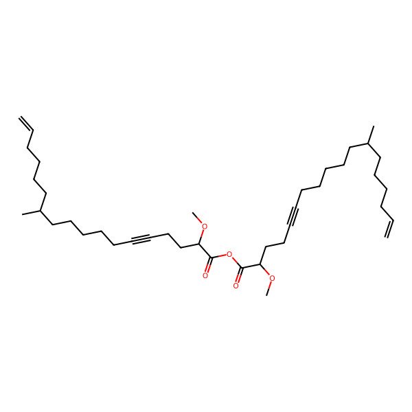 2D Structure of 2-Methoxy-12-methyloctadec-17-en-5-ynoyl anhydride
