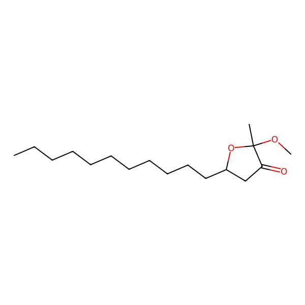 2D Structure of 2-Methoxy-2-methyl-5-undecyloxolan-3-one
