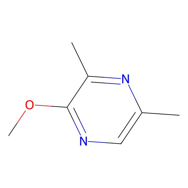 2D Structure of 2-Methoxy-3,5-dimethylpyrazine