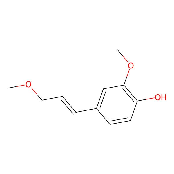 2D Structure of 2-Methoxy-4-(3-methoxy-1-propenyl)-phenol 2D Structure of 2-Methoxy-4-(3-methoxy-1-propenyl)-phenol