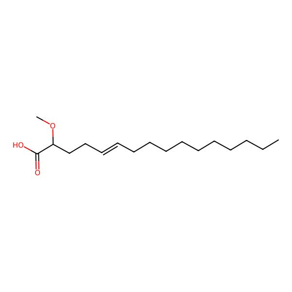 2D Structure of 2-Methoxy-5-hexadecenoic acid